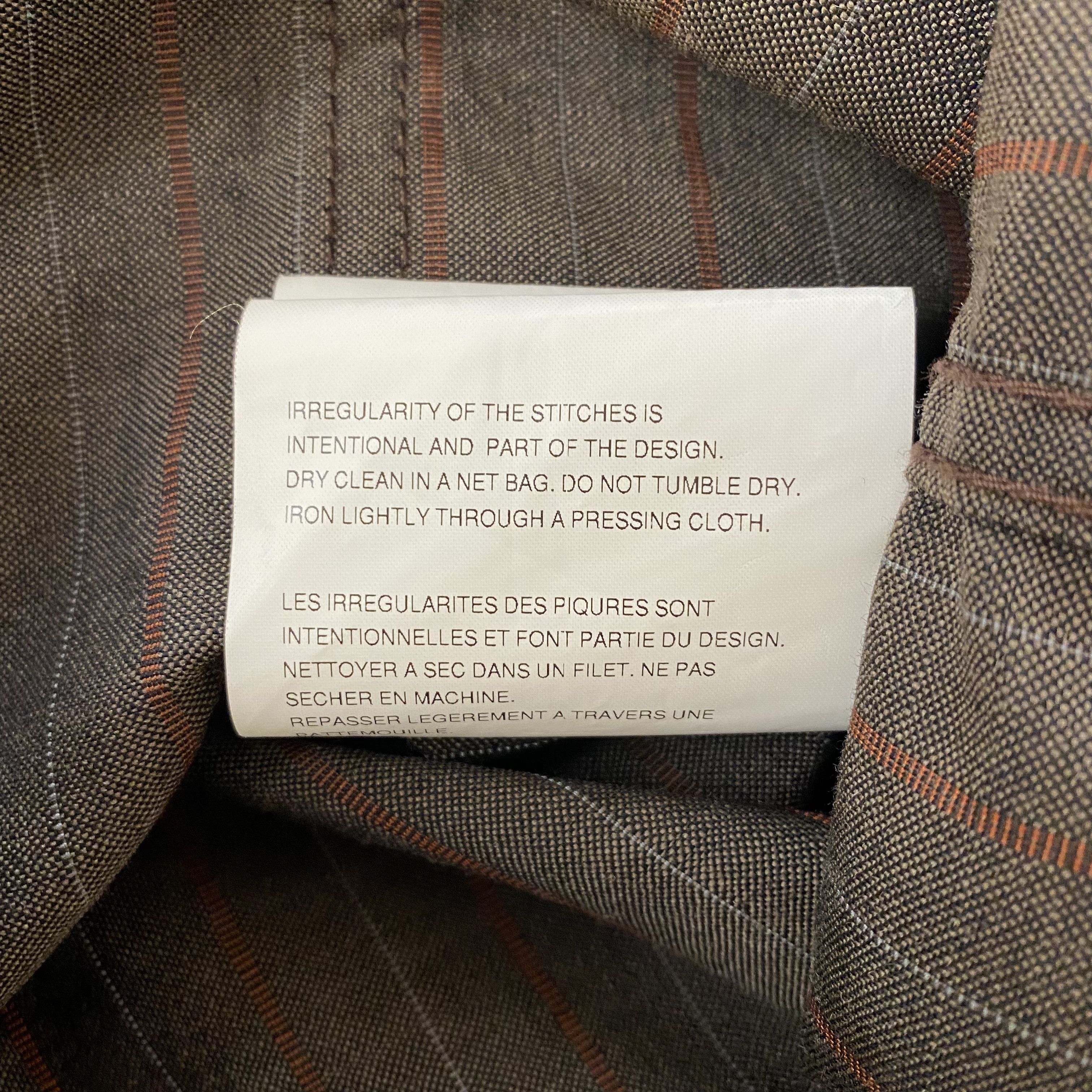 Comme des Garcons × Comme des Garcons Homme Comme des Garcons Homme 2003 Striped Long Overcoat Size US M / EU 48-50 / 2 - 9 Thumbnail