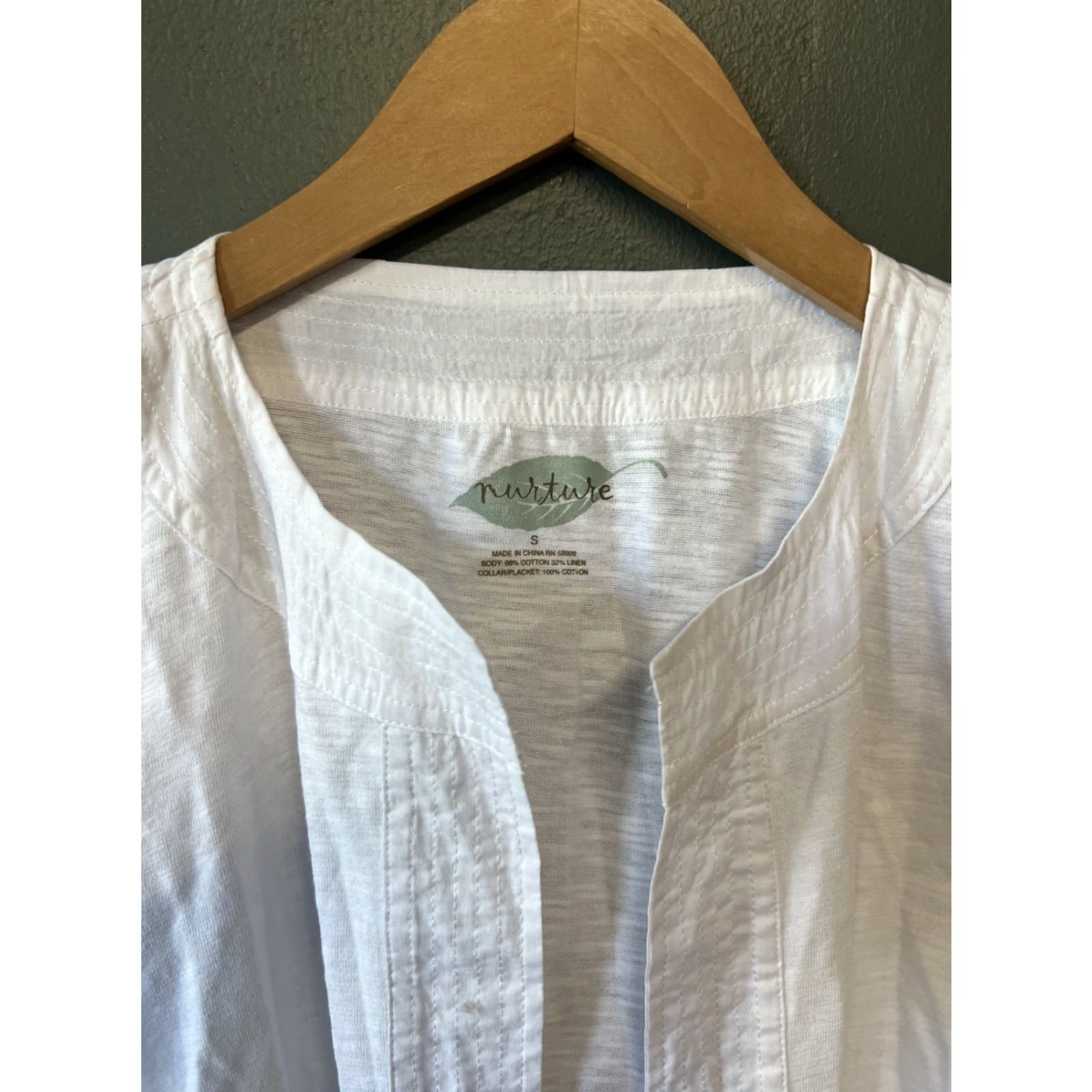 Vintage NWT Nurture Cardigan White Womens Small Cotton 100 Solid Sweater Cardigan - Women Mens? Size S / US 4 / IT 40 - 2 Thumbnail