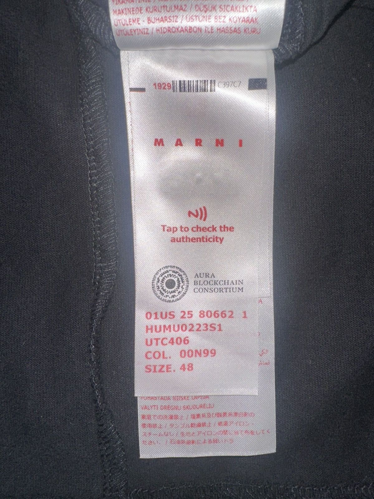 Marni Marni Mohair Wordmark Tee Size US M / EU 48-50 / 2 - 5 Thumbnail