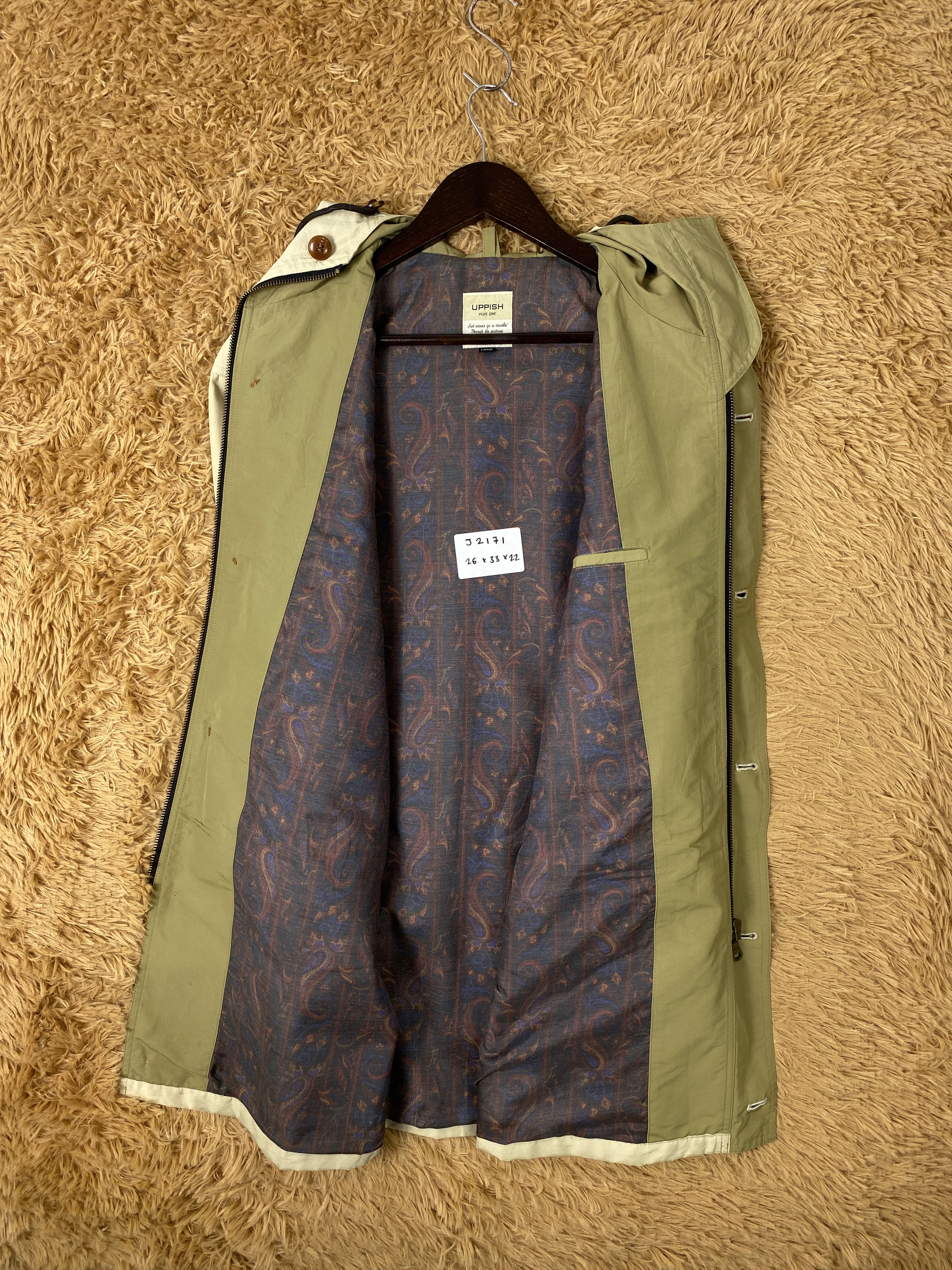 Plus One Clothing Vintage Uppish Plus One Hoodie Long Jacket Parkas J2171 Size US L / EU 52-54 / 3 - 9 Thumbnail