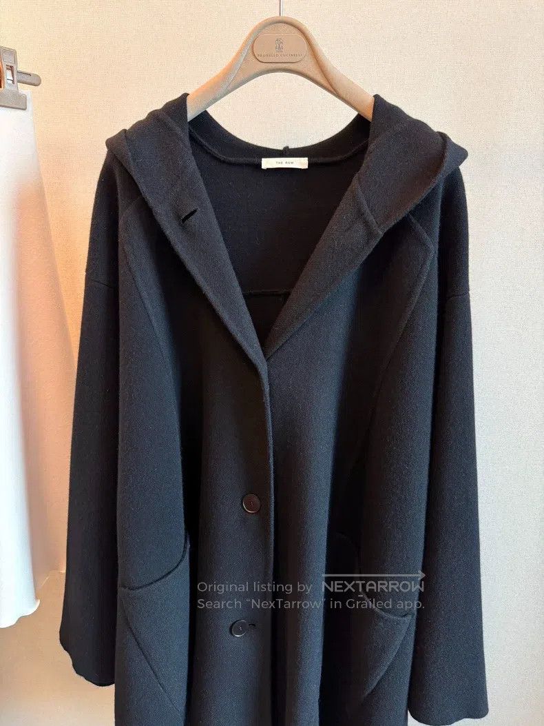 The Row The Row Black hooded cashmere coat Size M / US 6-8 / IT 42-44 - 2 Thumbnail