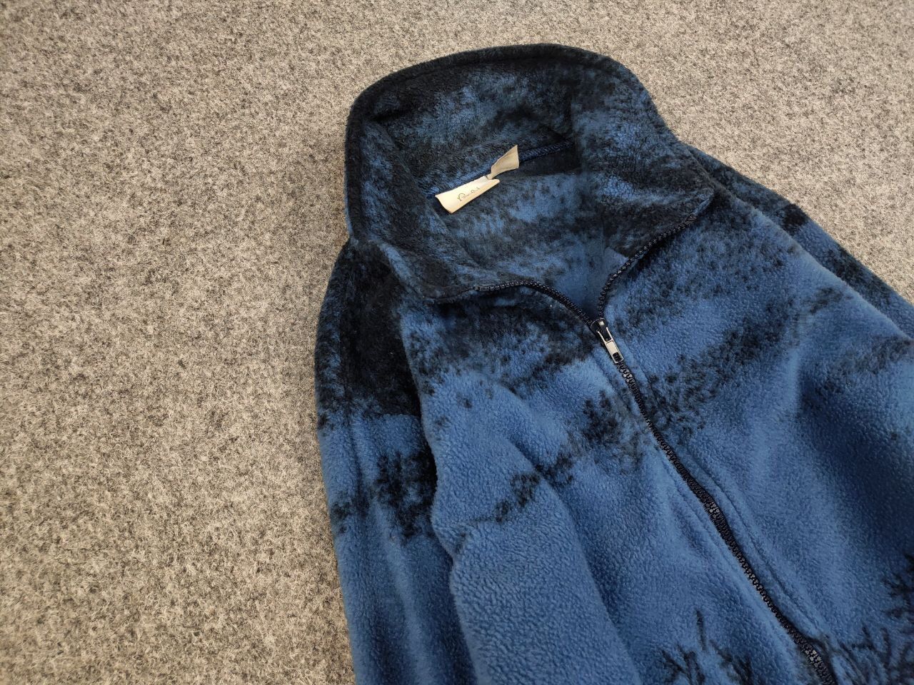 Japanese Brand 💙 Vintage 90's Fleece Zip Jacket Over Art Winter Wolf Hype Size US S / EU 44-46 / 1 - 7 Thumbnail