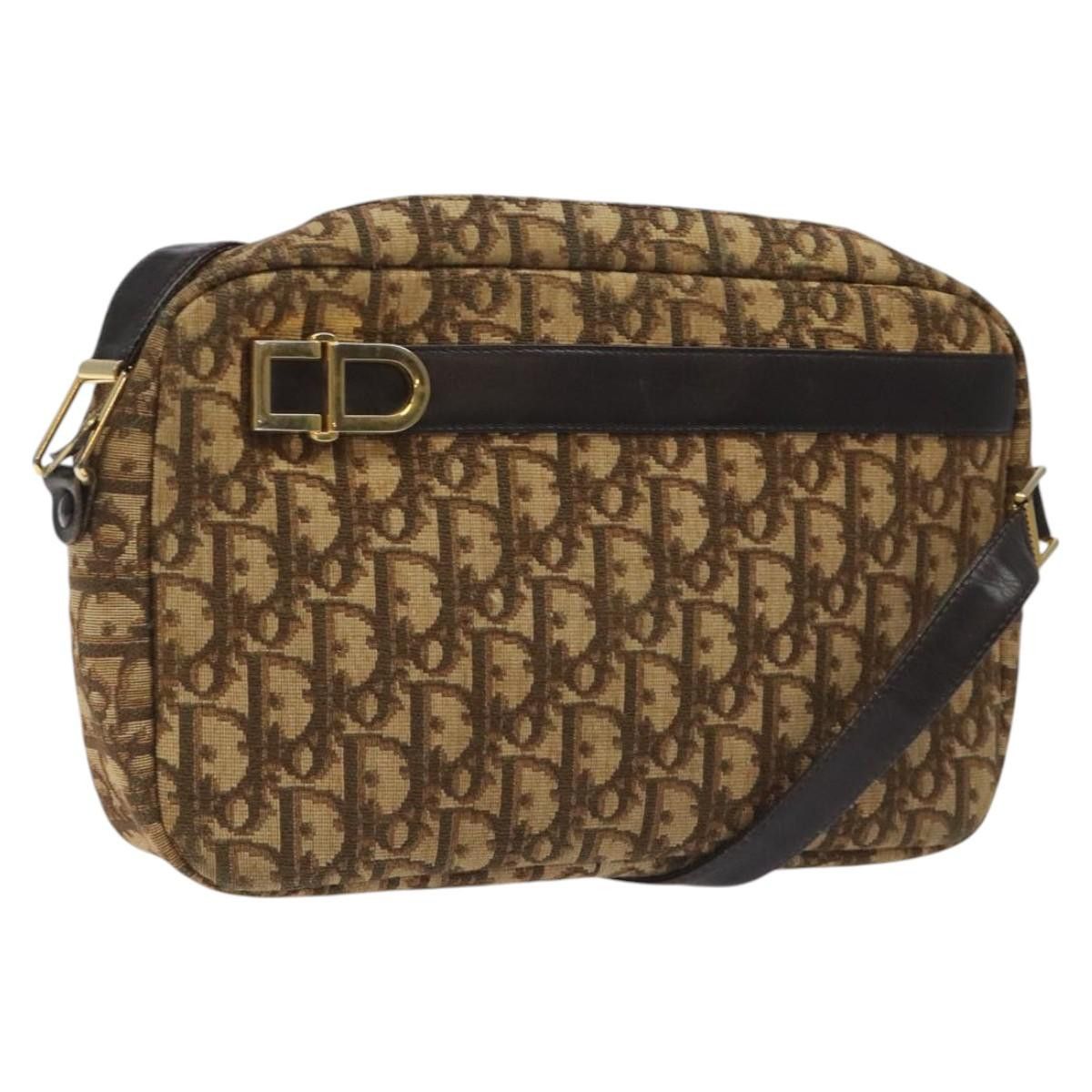 Dior DIOR Trotter Canvas Shoulder Bag Brown Size ONE SIZE - 1 Thumbnail