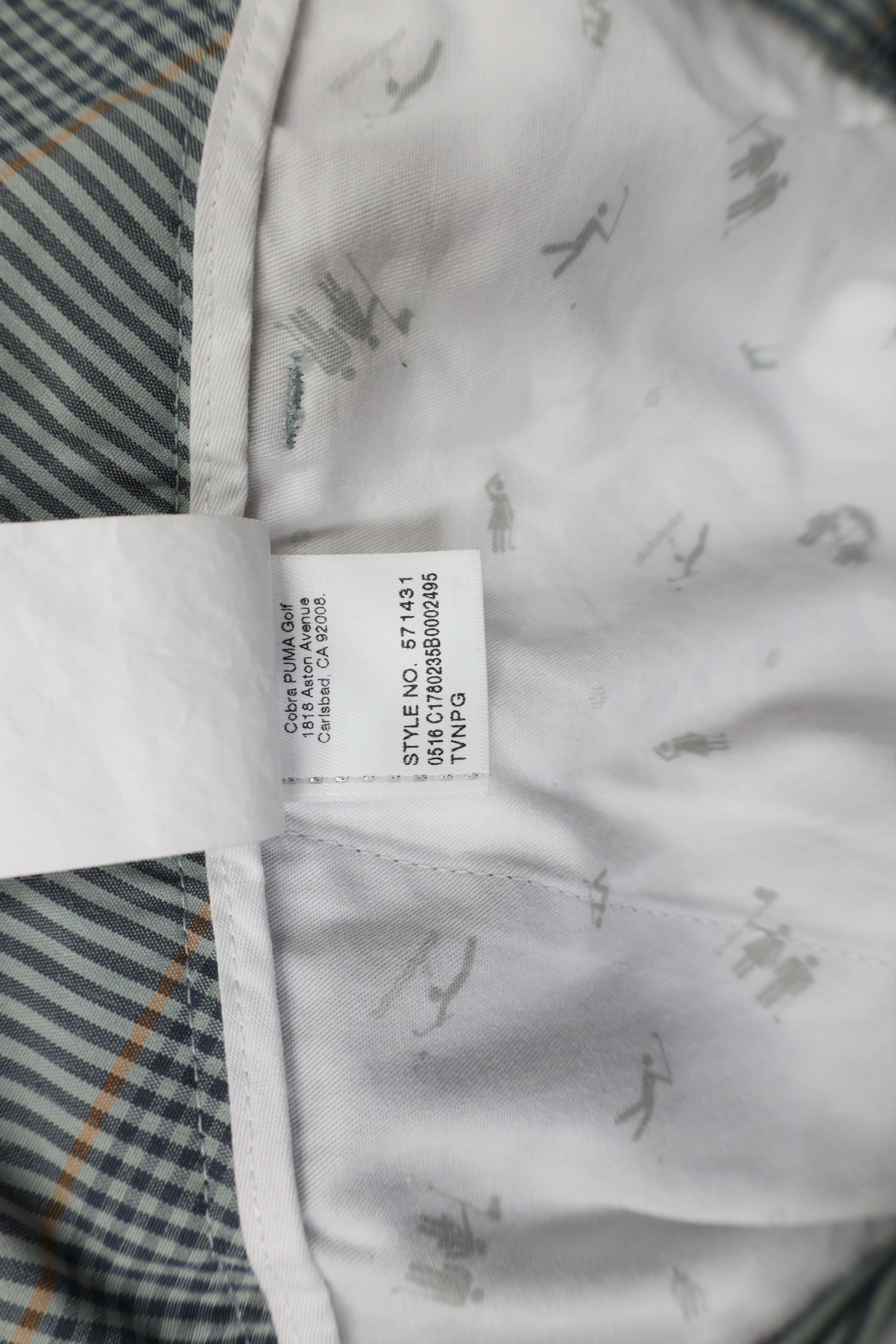 Puma × Vintage Puma Golf Cell Plaid Flat Front Tech Golf Chino Shorts Size US 38 / EU 54 - 10 Thumbnail