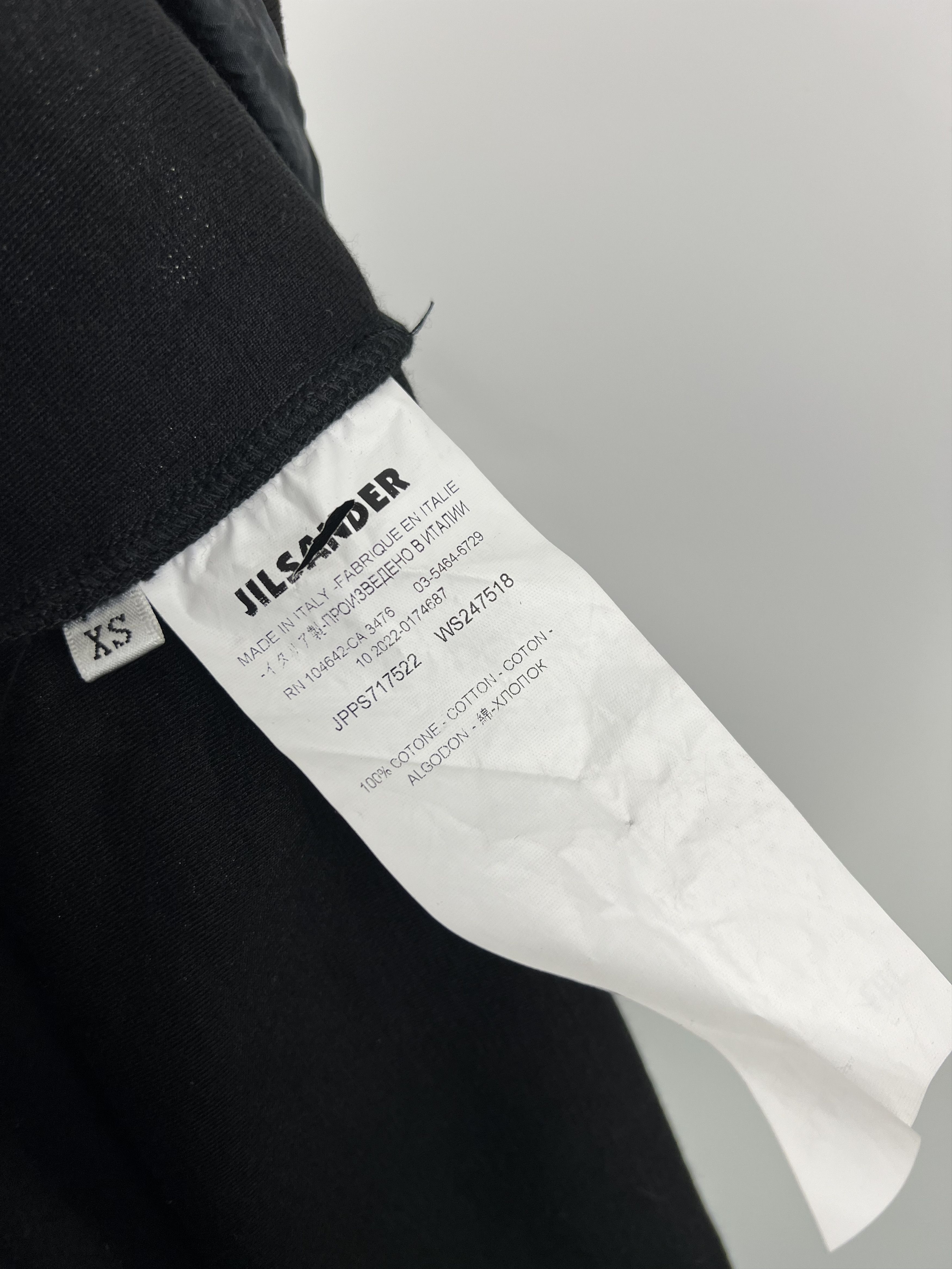 Jil Sander Jil Sander Black Cotton Cropped Hoodie Oversized Size XS / US 0-2 / IT 36-38 - 12 Thumbnail