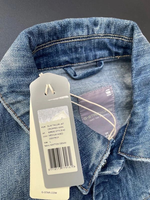 G-Star G Star Raw Slim Tailor Jkt Cropped WMN Medium Aged Destroy Size L / US 10 / IT 46 - 5 Thumbnail