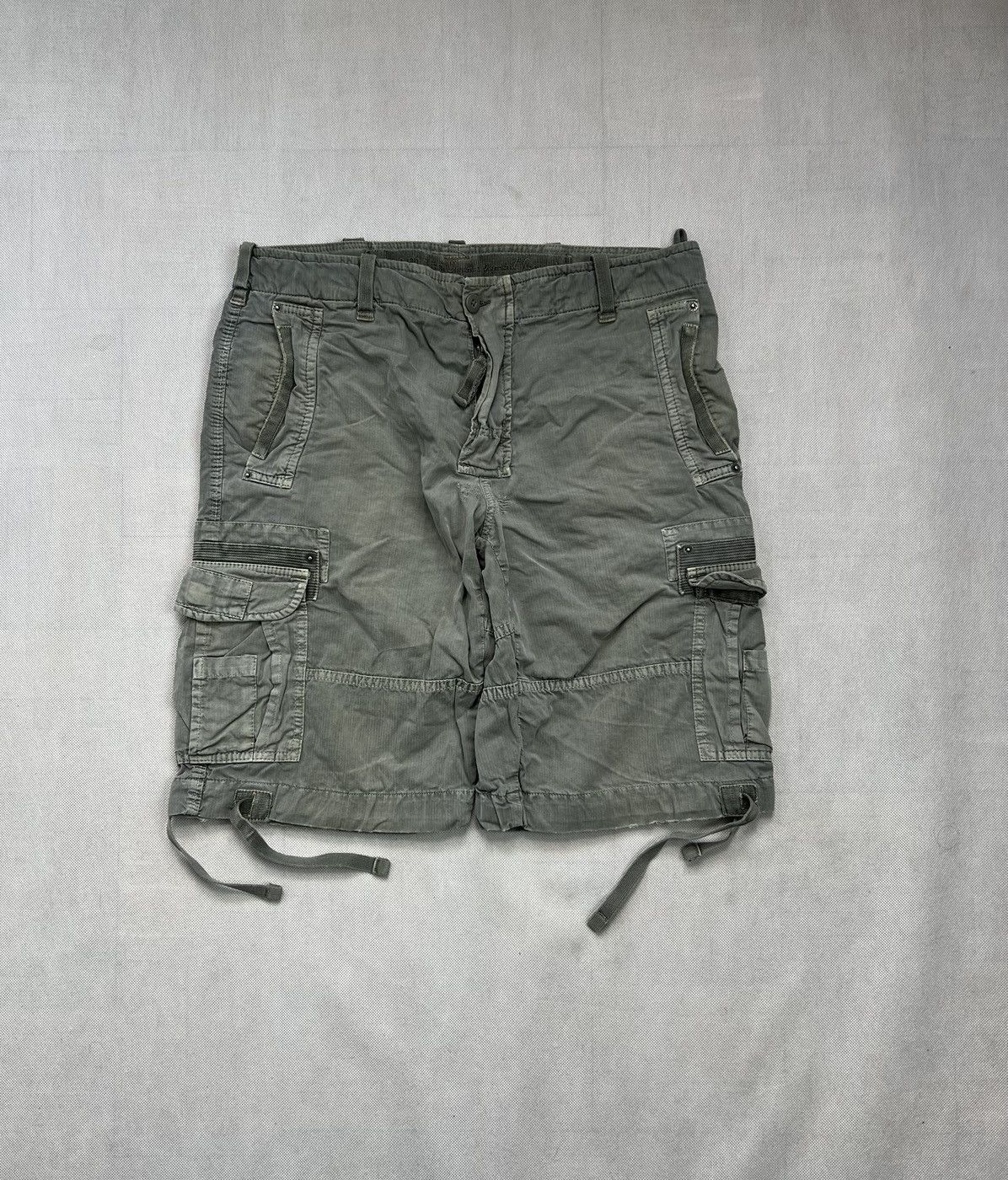 Napapijri × Vintage Cargo Shorts Napapijri Multi Pocket Size US 34 / EU 50 - 1 Thumbnail