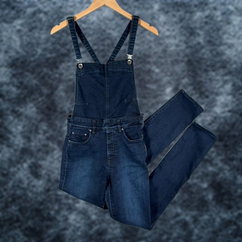 G-Star G-Star 3301 HW Skinny Overalls Womens Medium Blue Denim Bibs Dungarees Jeans Size 32" / US 10 / IT 46 - 1 Thumbnail
