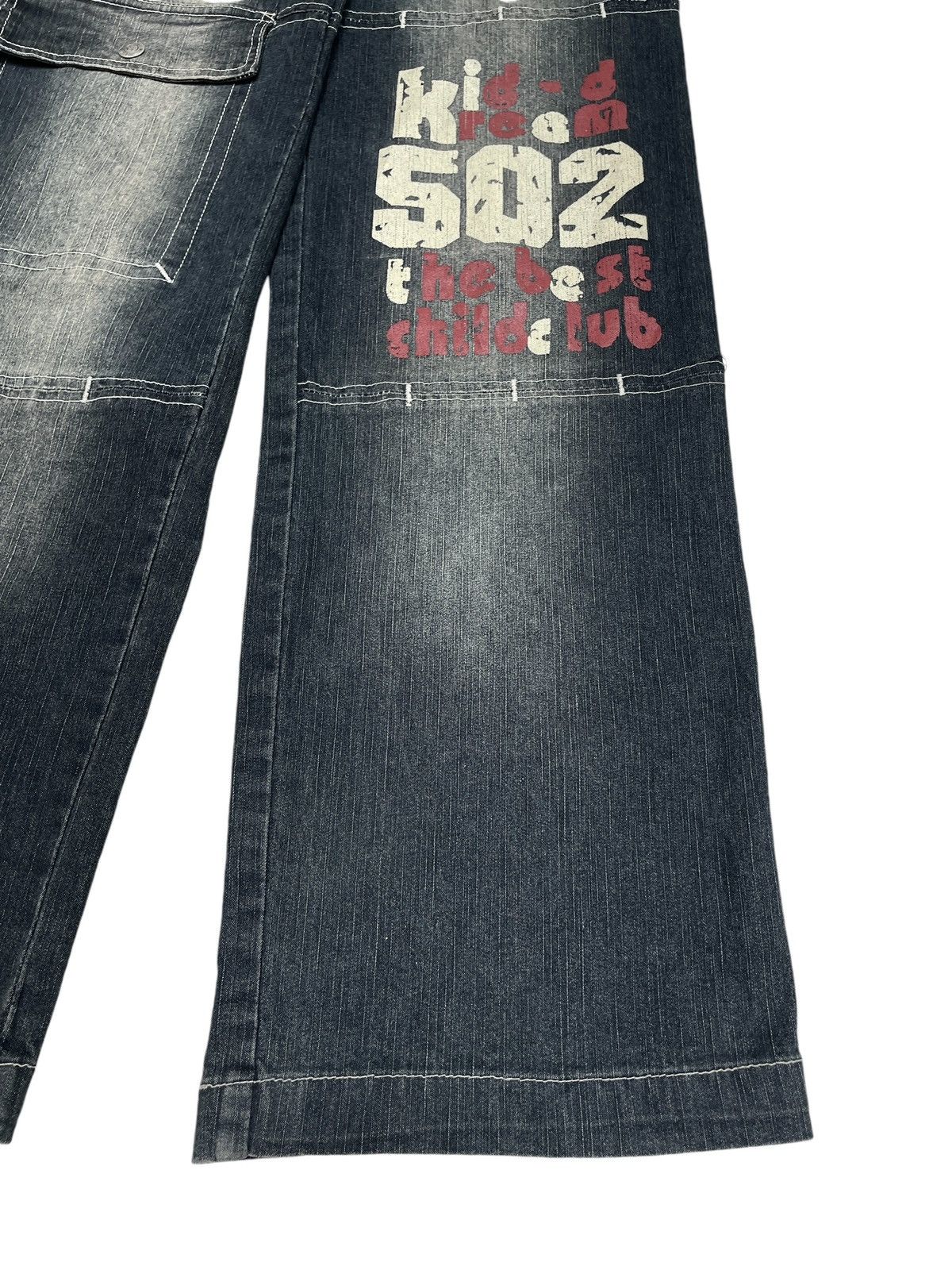 14th Addiction × Japanese Brand × Le Grande Bleu (L.G.B.) Rare Design Vintage Japanese Brand Jordon Baggy Jeans 2000s Size US 31 - 6 Thumbnail