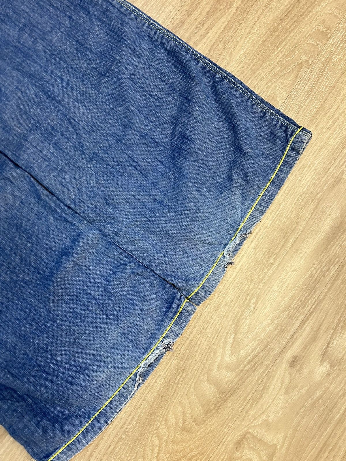 Diesel Vintage Diesel Distressed Baggy Flare Denim Pants Cinch Back Size US 33 - 6 Thumbnail