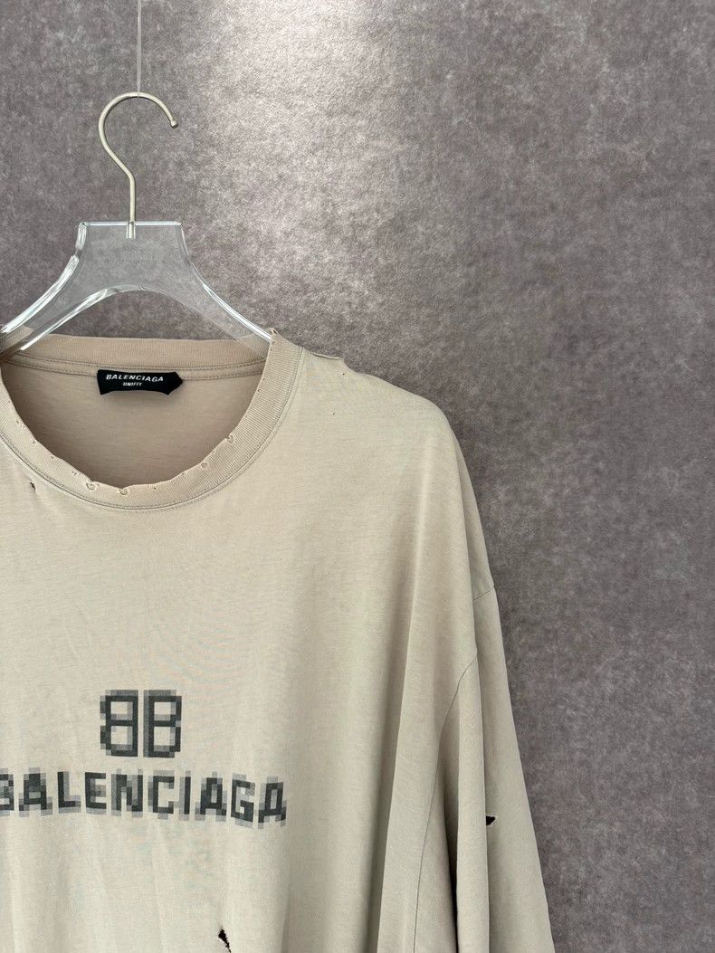 Balenciaga Balenciaga Mosaic damage letter logo short sleeve Size US M / EU 48-50 / 2 - 5 Thumbnail