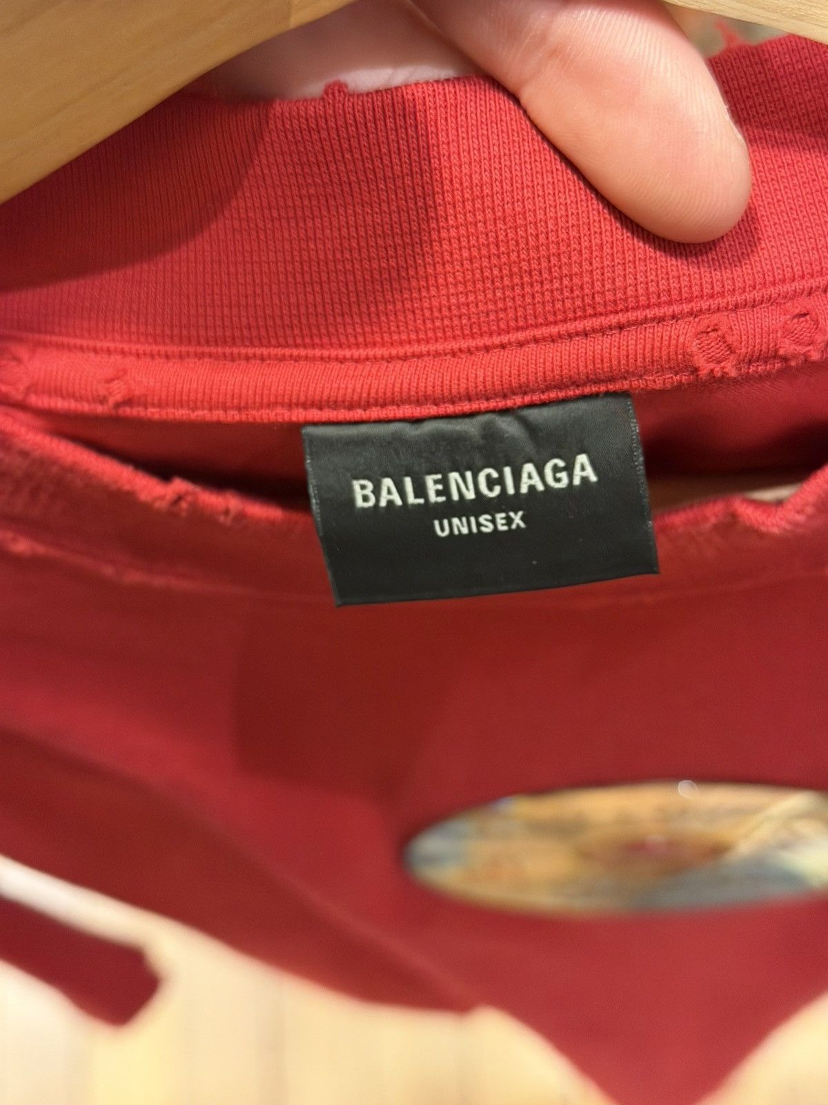 Balenciaga Balenciaga Valentines Tee - Red Size US L / EU 52-54 / 3 - 3 Thumbnail