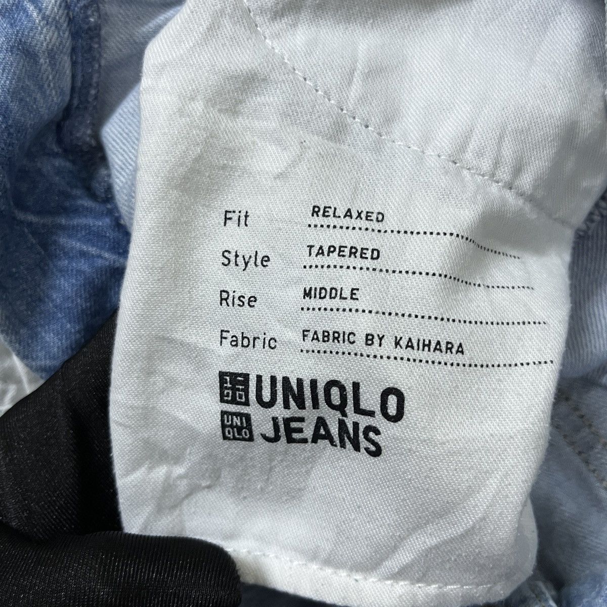 Japanese Brand × Uniqlo × Vintage Uniqlo Relaxed Tapered Jeans Size 27" / US 4 / IT 40 - 12 Thumbnail