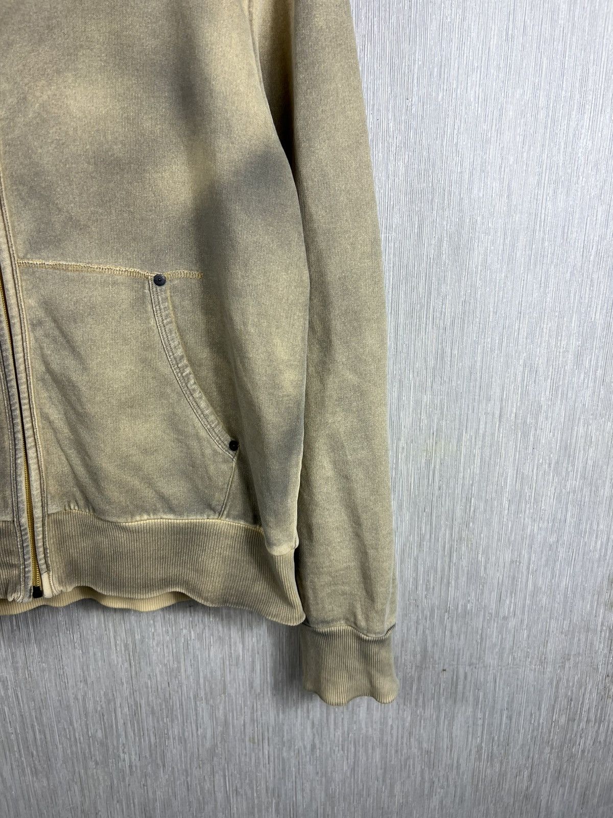 Hugo Boss Vintage Hugo Boss y2k dusty burned thermal zip basic hoodie Size US L / EU 52-54 / 3 - 6 Thumbnail