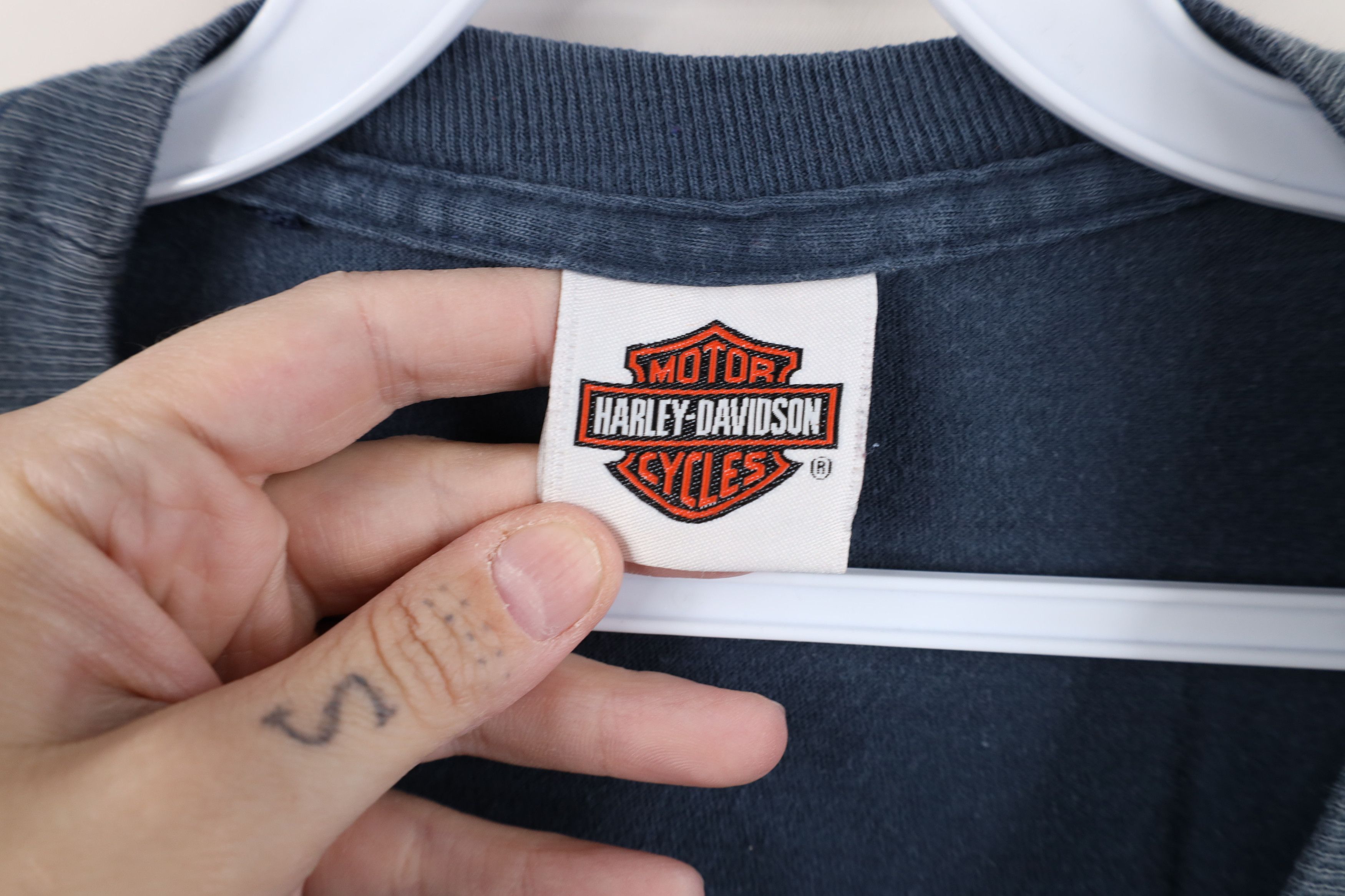 Harley Davidson Vintage Y2K Harley Davidson Sturgis Motorcycle T-Shirt Blue Size US XXL / EU 58 / 5 - 7 Thumbnail