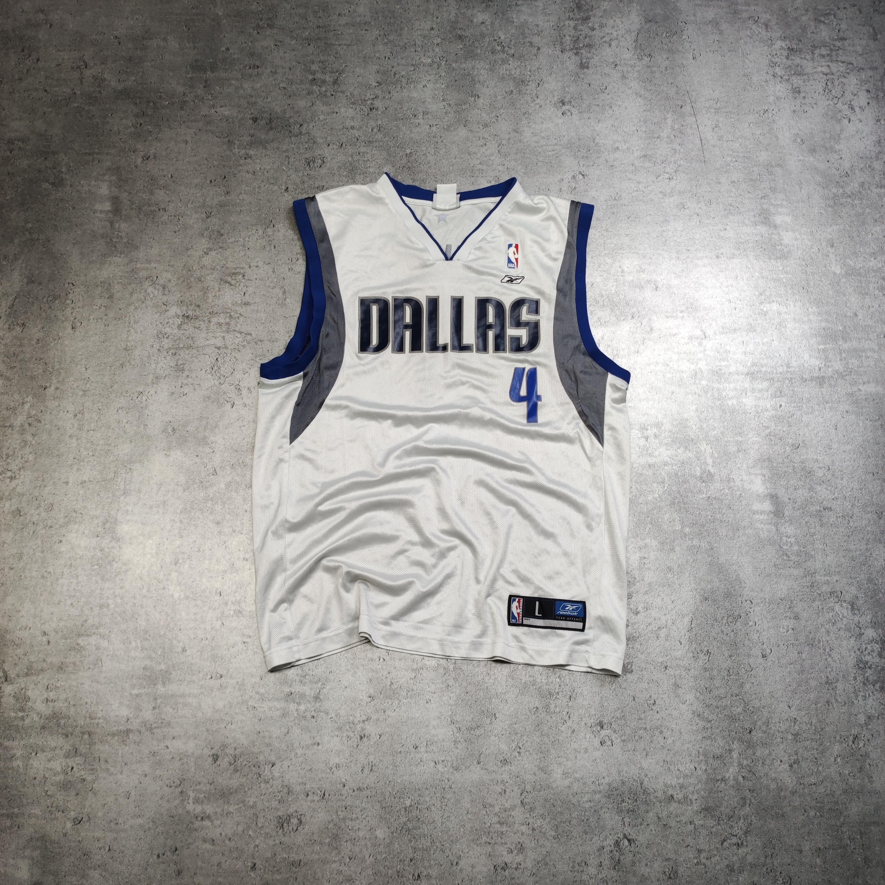 NBA × Vintage Vintage RARE Reebok NBA #4 Finley Dallas Basket Jersey Size US L / EU 52-54 / 3 - 1 Thumbnail