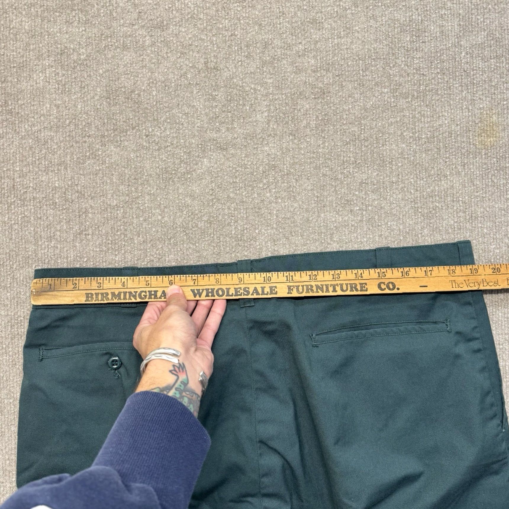 Vintage VINTAGE Chino Pants Mens 38x29 Workwear USA Made Green Talon Pants Size US 38 / EU 54 - 6 Thumbnail