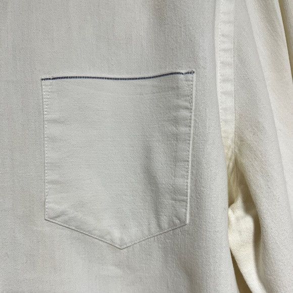 Club Monaco Club Monaco White Cotton Slim Fit Shirt - Size M Size US M / EU 48-50 / 2 - 9 Thumbnail