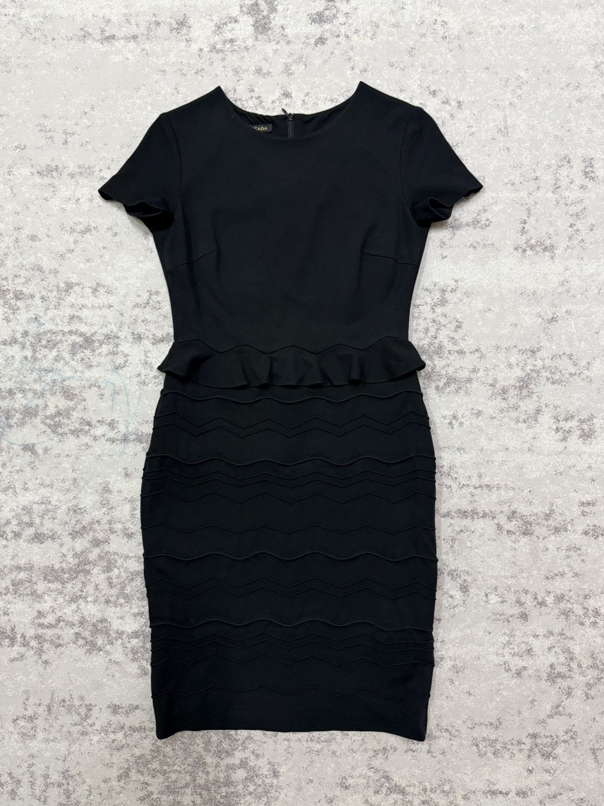 Escada Escada peplum dress with a chevron- pattern skirt Size S / US 4 / IT 40 - 3 Thumbnail