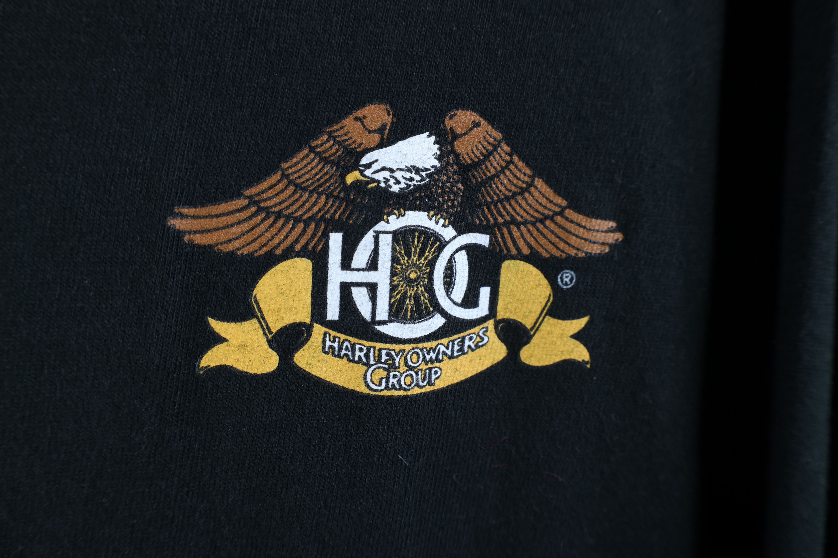 Harley Davidson × Vintage Vintage 90s Harley Davidson Hog Harley Owners Group T-Shirt Size US L / EU 52-54 / 3 - 4 Thumbnail