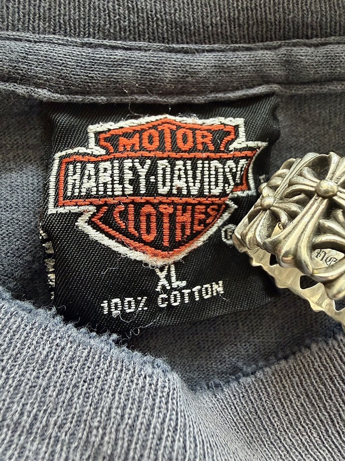 Harley Davidson Vintage 90s Thrashed HARLEY Faded Distressed Erd Band Tee Size US XL / EU 56 / 4 - 10 Thumbnail