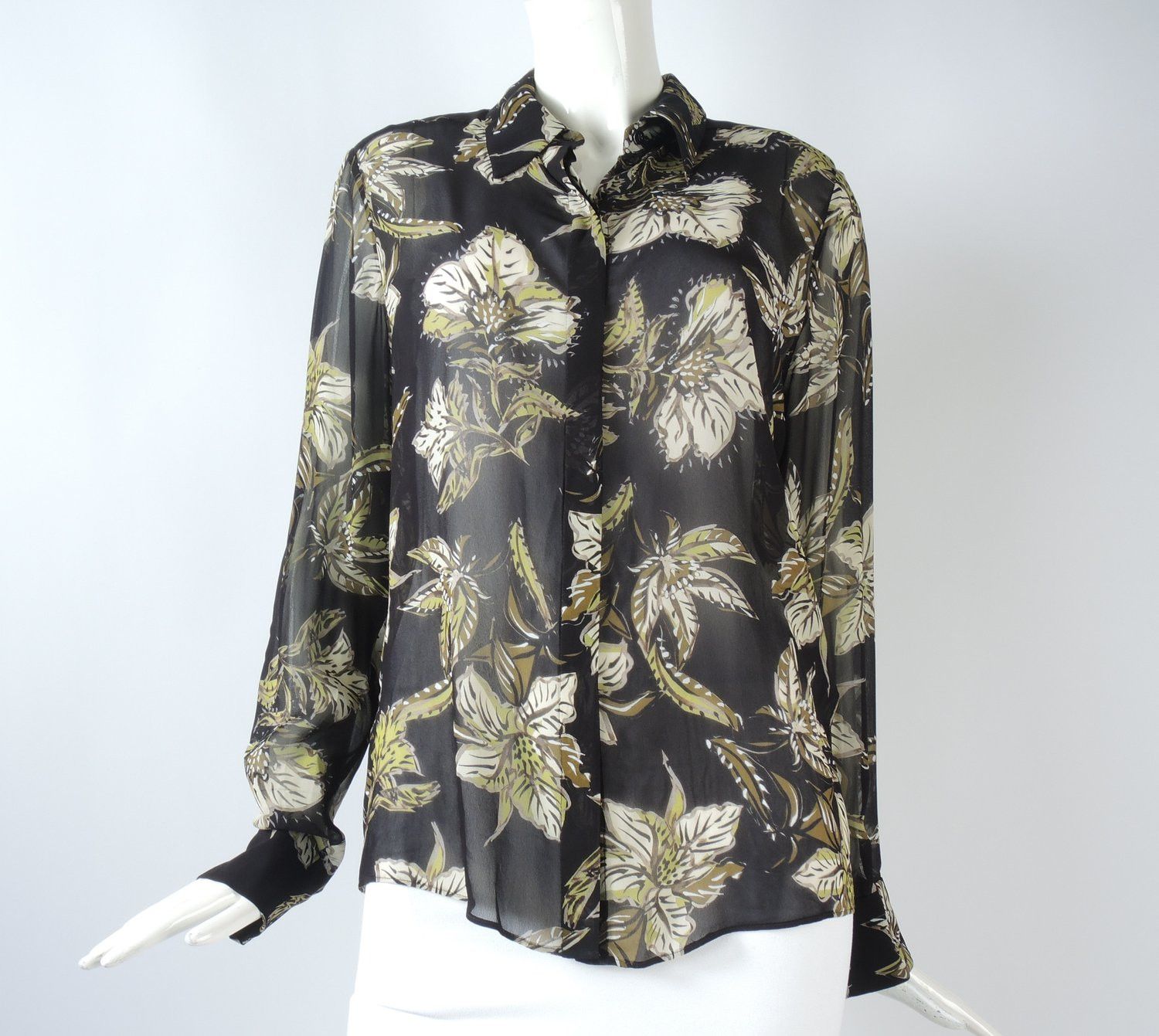 image of Dorothee Schumacher O1Smst1Ft0424 Floral Button Shirts In Multicolor, Women's (Size Medium)