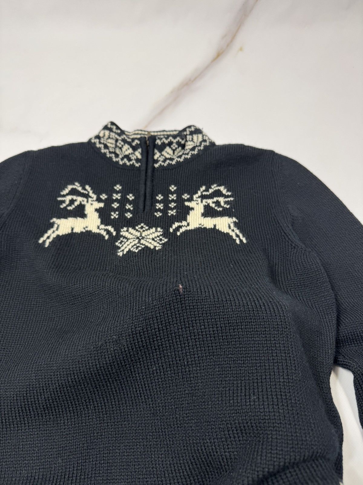 Dale Of Norway Dale of Norway Women's 1/3 zip Knit Sweater Size M / US 6-8 / IT 42-44 - 5 Thumbnail