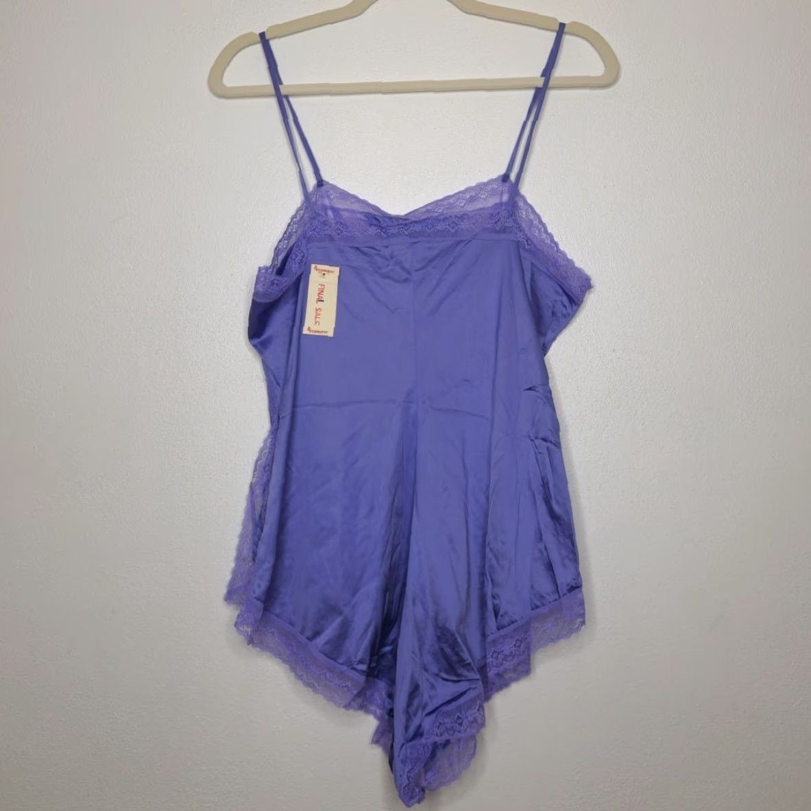 Vintage VINTAGE Formfit Teddy One Piece Bodysuit Nylon Satin Lace Purple Women 38 NWT 70s 80s Size XS / US 0-2 / IT 36-38 - 6 Thumbnail