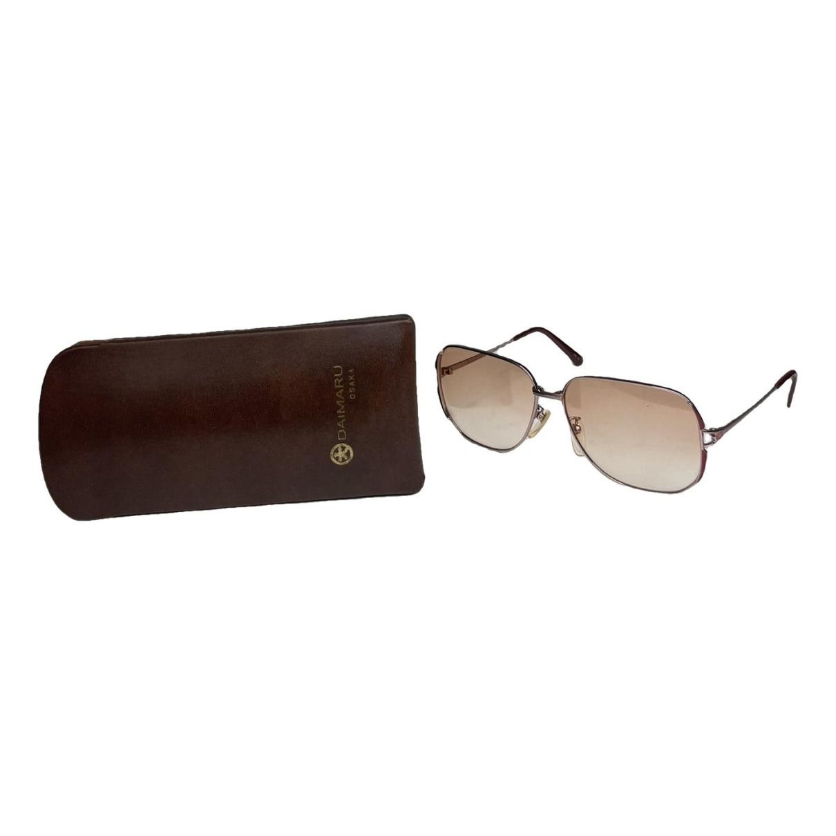 Balenciaga Pink Metal Sunglasses Size ONE SIZE - 1 Thumbnail