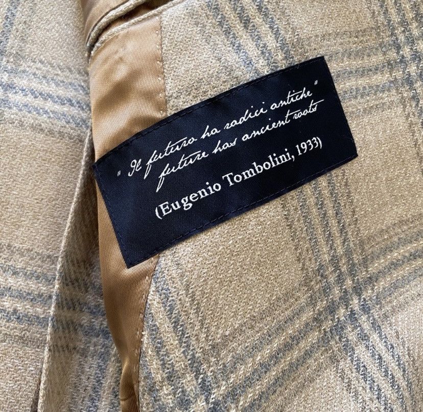 Tombolini Tombolini Wool Silk Blend Jacket Size 52L Size 52L - 11 Thumbnail
