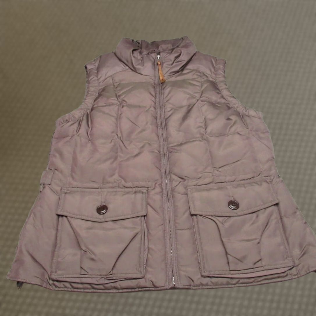 Eddie Bauer VINTAGE Eddie Bauer Down Vest Women L Brown Yukon Quilted Full Zip Puff VTG Size L / US 10 / IT 46 - 1 Thumbnail