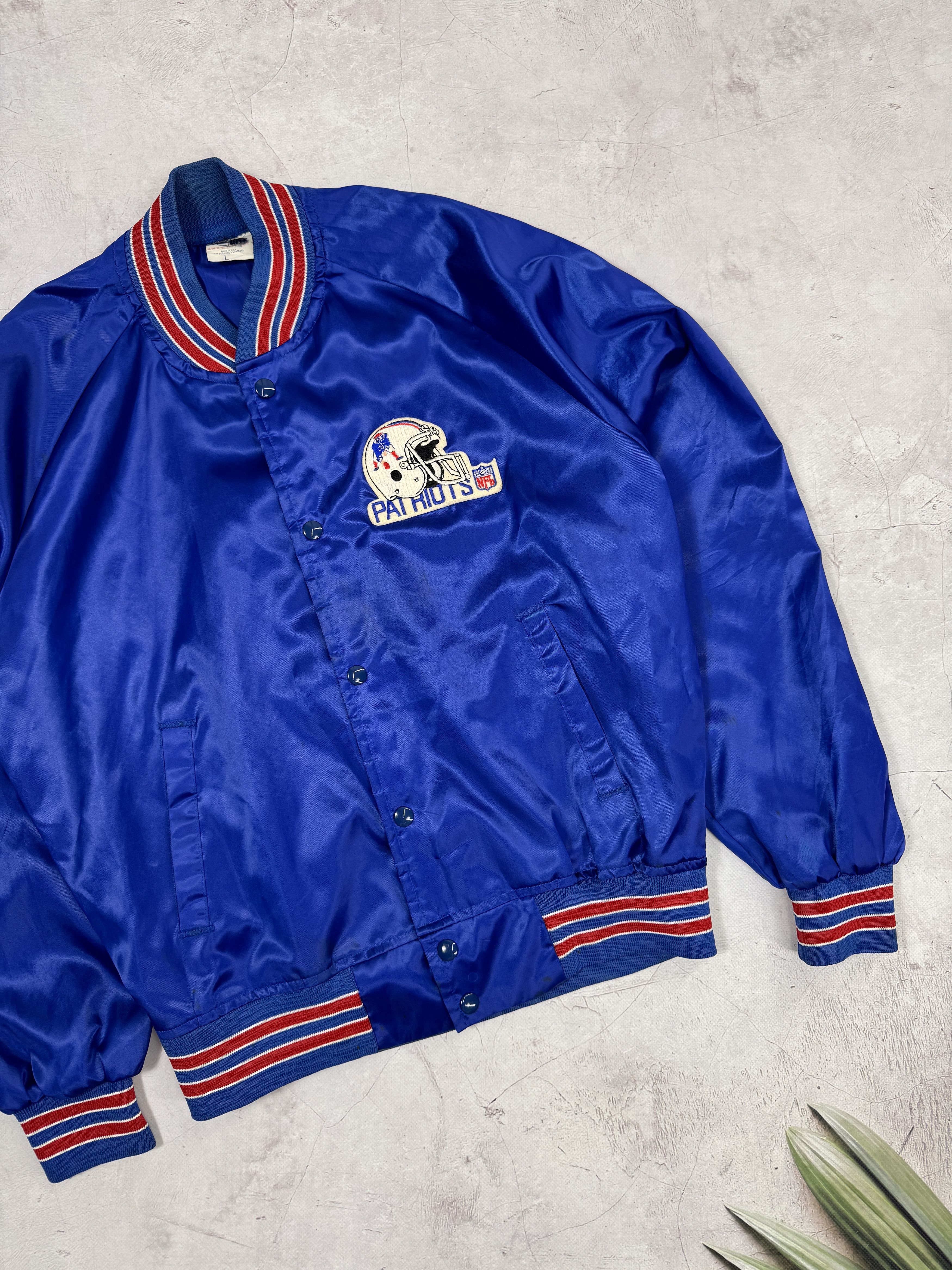 Chalk Line × NFL × Vintage Vintage New England Patriots Bomber Jacket Size US L / EU 52-54 / 3 - 6 Thumbnail