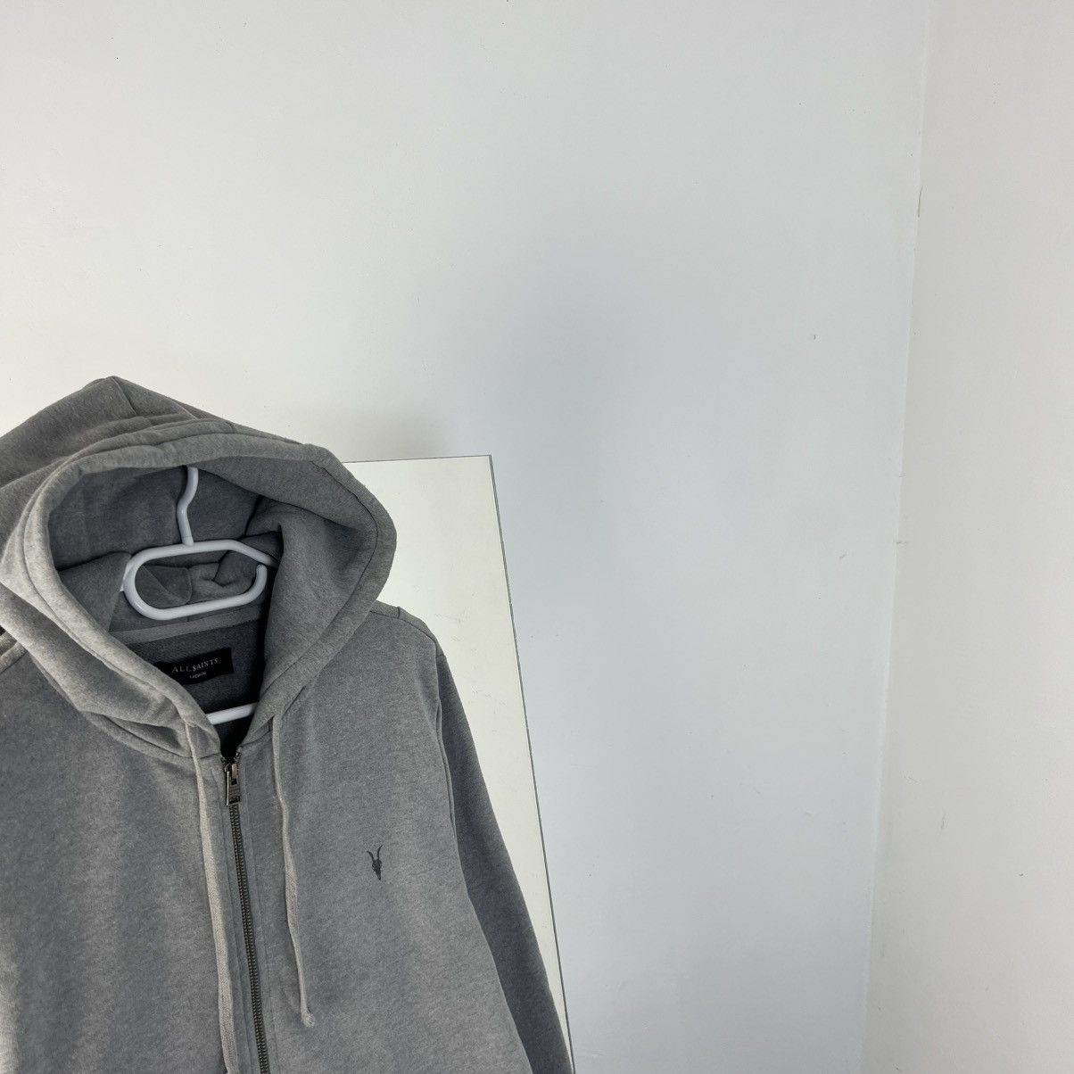 Allsaints Vintage Allsants Mini Logo Zip Up Hoodie Streetwear Style Size US M / EU 48-50 / 2 - 2 Thumbnail