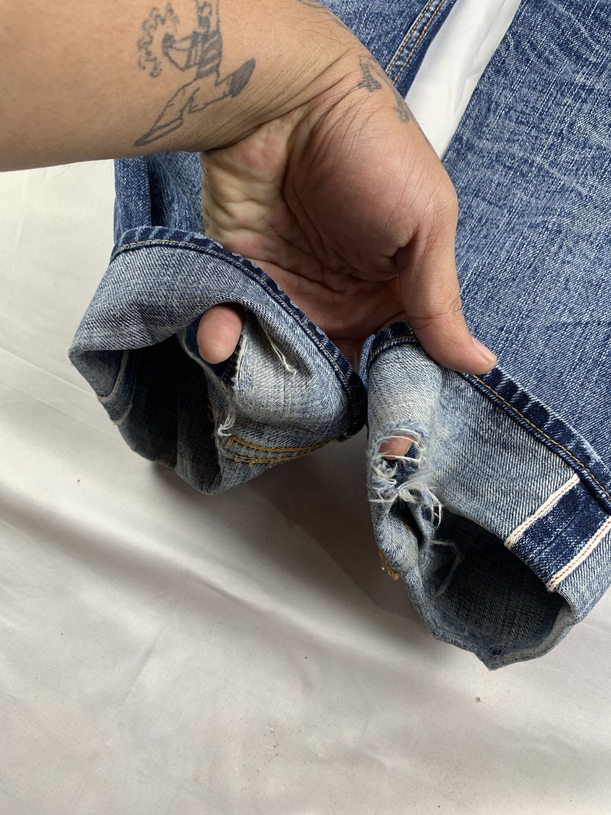 Eternal ETERNAL by Bitchu Kurashiku Japan Baker Slevedge Denim Pants Size US 28 / EU 44 - 12 Thumbnail
