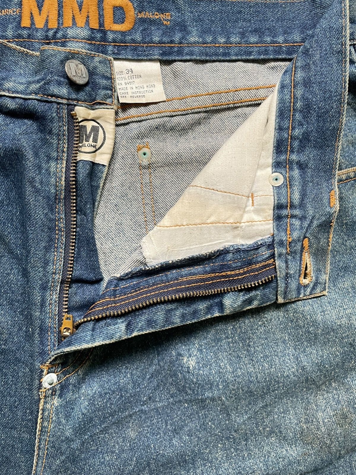 Japanese Brand Vintage Japanese Brand Mud Wash Distress Loose Jean Shorts Size US 34 / EU 50 - 11 Thumbnail