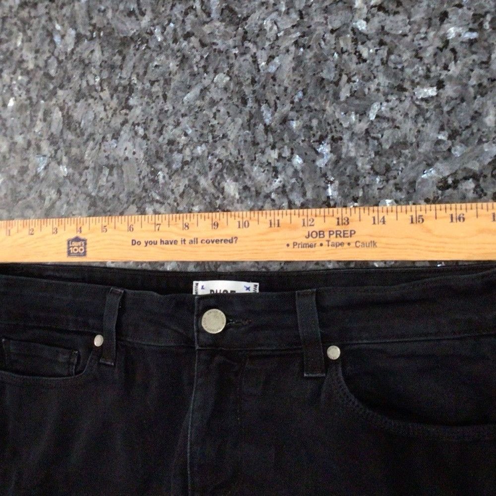 Paige PAIGE Peg Super Skinny Black Jeans - Size 31 Size 31" - 6 Thumbnail