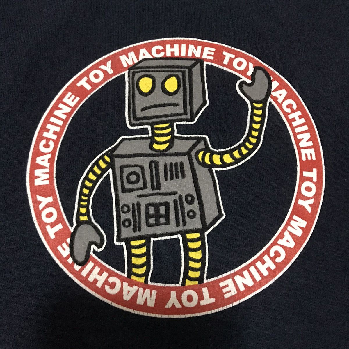 Toy Machine × Vintage VINTAGE SKATEBOARD TOY MACHINE ROBOTS CENTER LOGOS 90s TEE Size US L / EU 52-54 / 3 - 3 Thumbnail