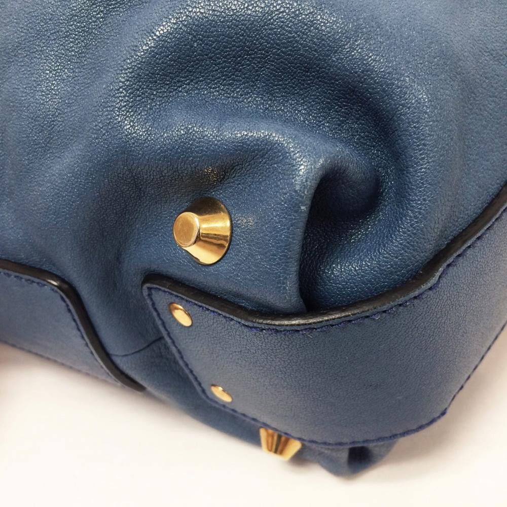 chloma CHLOE Angie Fjord Blue Leather Satchel Bag Size ONE SIZE - 7 Thumbnail