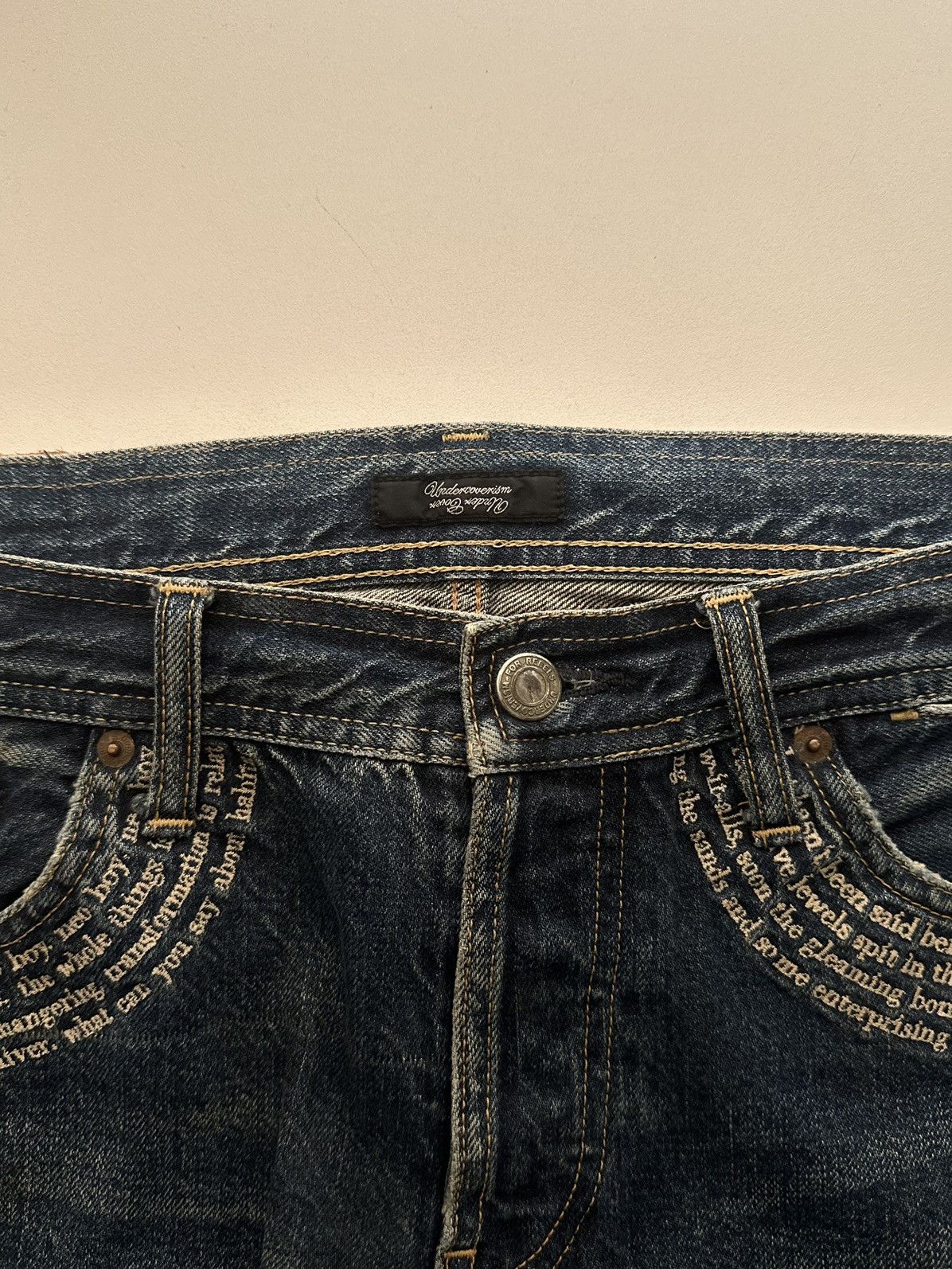 Undercover SS09 Patti Smith “Neoboy” Poem Denim Size US 32 / EU 48 - 5 Thumbnail