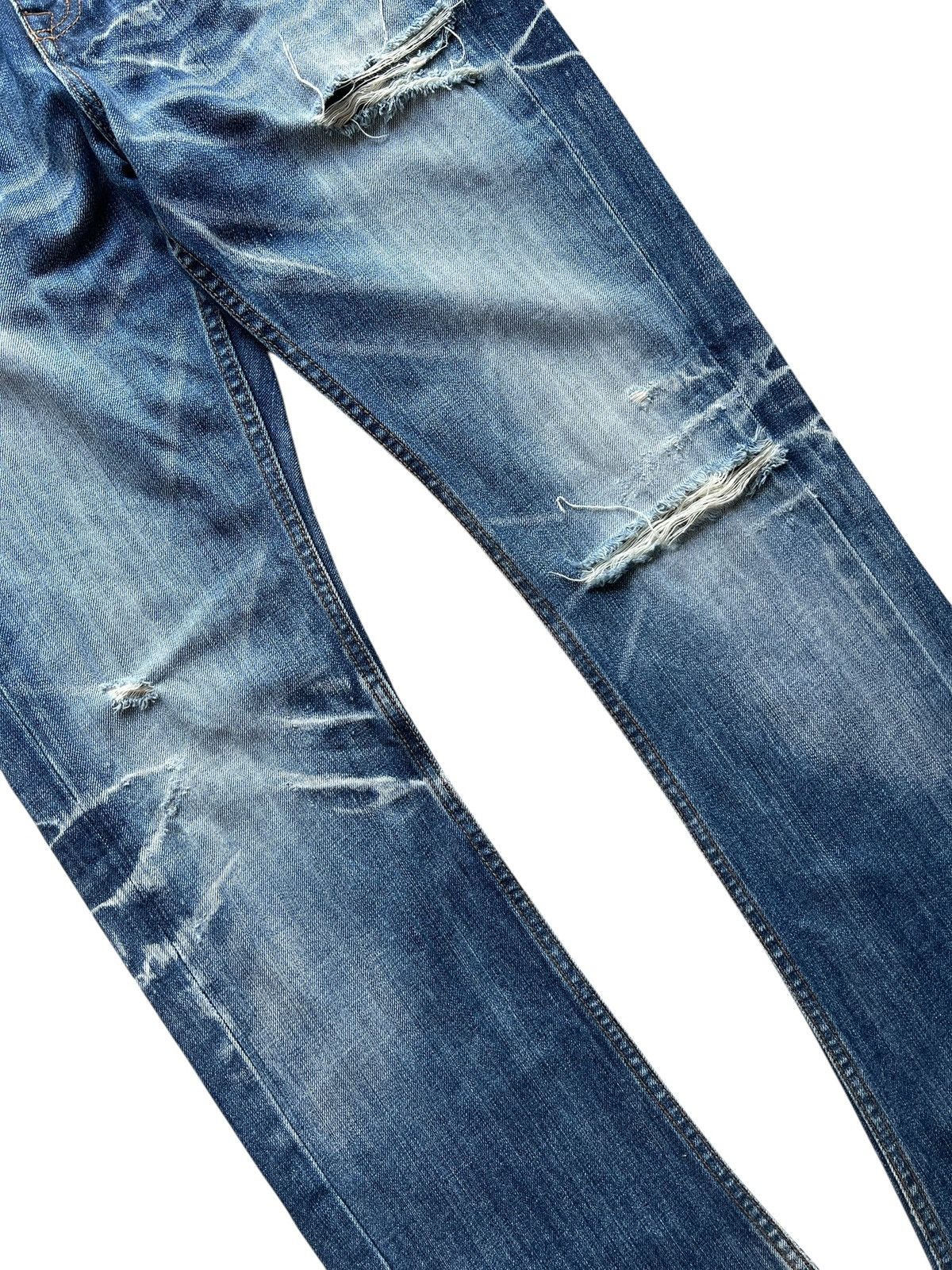 JACKROSE Jackrose Distressed Whiskers Flare Denim Size US 34 / EU 50 - 5 Thumbnail