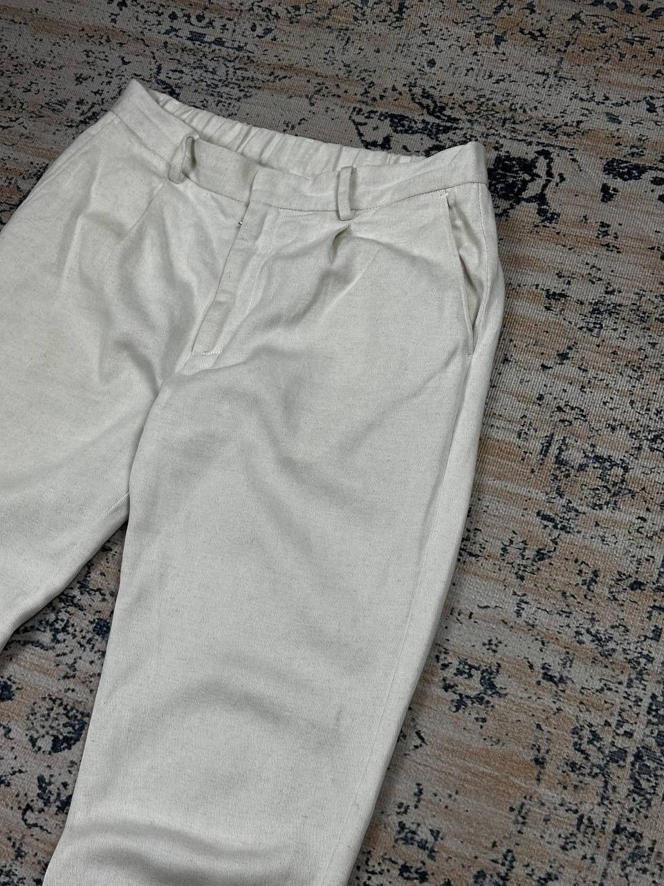 A Day's March A day’s march White Hamp Luxury Baggy Chino Pants Size US 32 / EU 48 - 3 Thumbnail