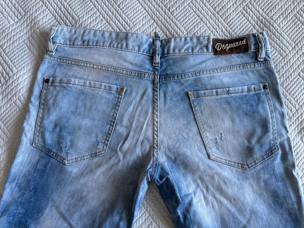 Dsquared2 Dsquared2 low rise 2000s distressed denim light blue 52 Size US 36 / EU 52 - 6 Thumbnail