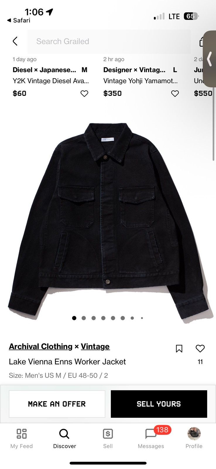 Other Lake Vienna Enns Worker Jacket Size US M / EU 48-50 / 2 - 1 Thumbnail