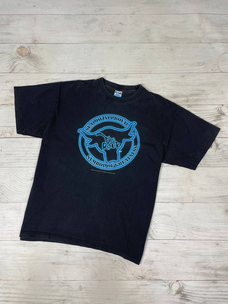 WWE Vintage WWF WWE The Rock Wrestling 2000 T Shirt Size US L / EU 52-54 / 3 - 2 Thumbnail