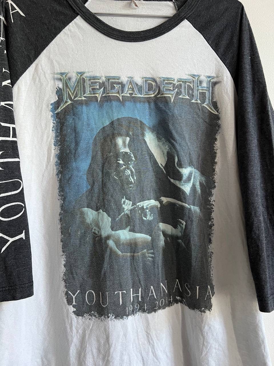Band Tees × Megadeth Megadeath Youthanasia 2014 3/4 Sleeve T-Shirt Band Tee Size US M / EU 48-50 / 2 - 12 Thumbnail