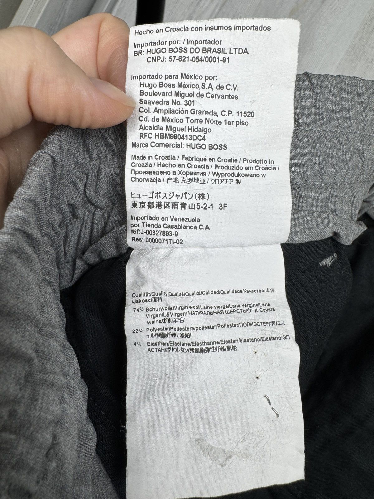 Hugo Boss HUGO BOSS PERFORMANCE Gray HOWARD Slim Fit Flat Front Pants Size US 34 / EU 50 - 11 Thumbnail