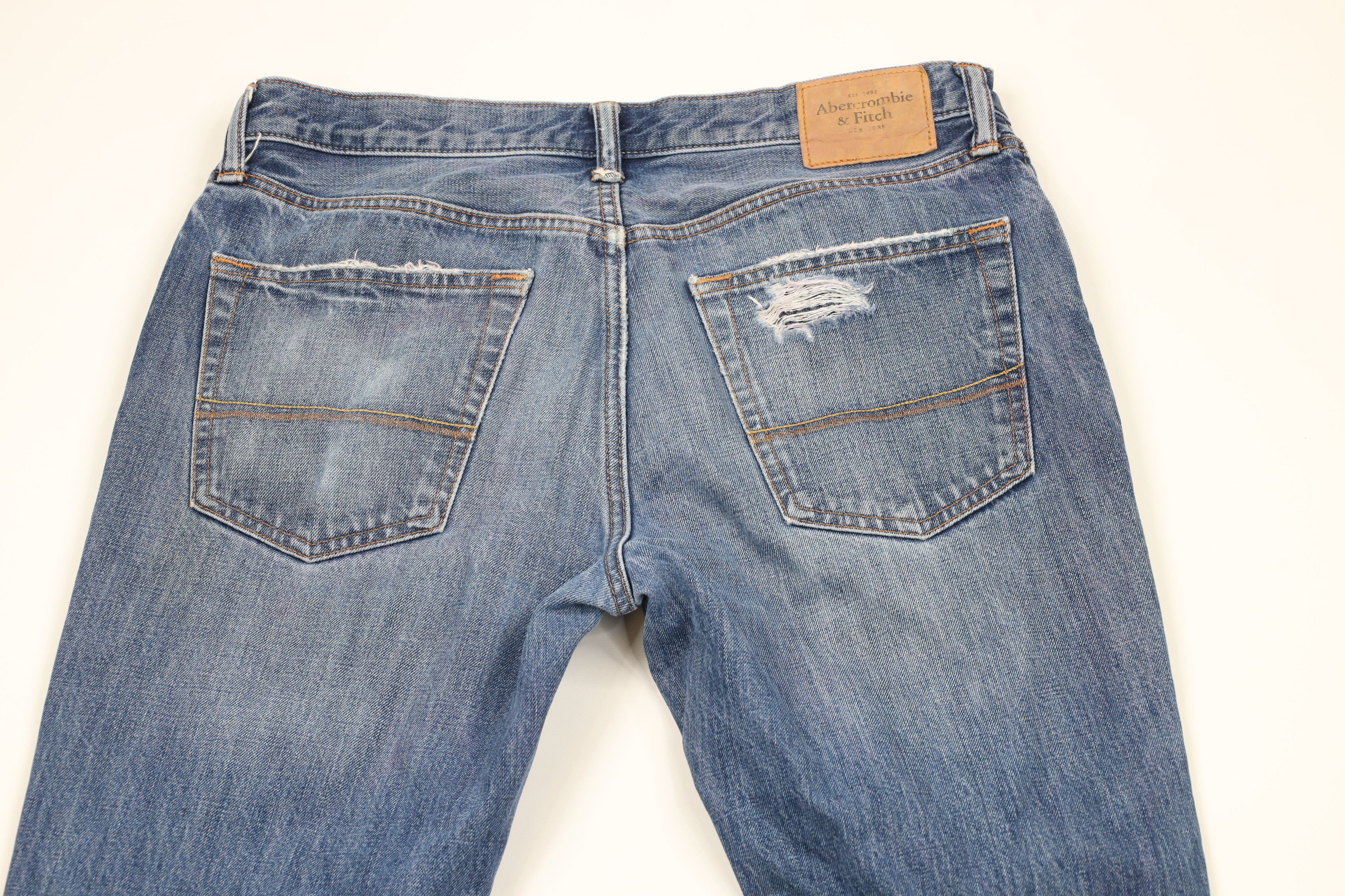 Abercrombie & Fitch × Vintage Vintage Abercrombie & Fitch Slim Straight Button Fly Jeans Size US 33 - 14 Thumbnail