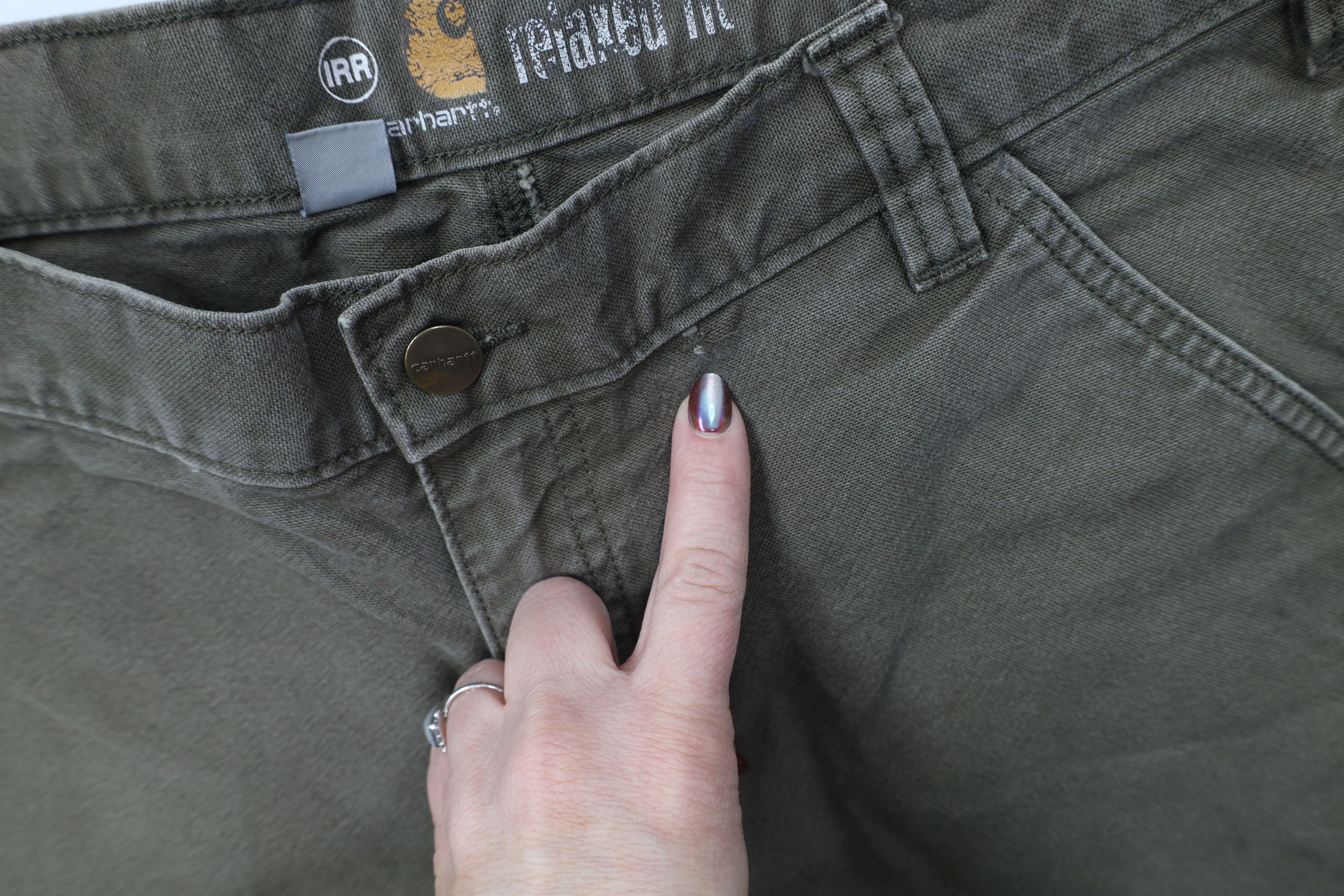 Carhartt Vintage Y2K Carhartt Canvas Relaxed Wide Leg Dungaree Pants Size US 36 / EU 52 - 6 Thumbnail