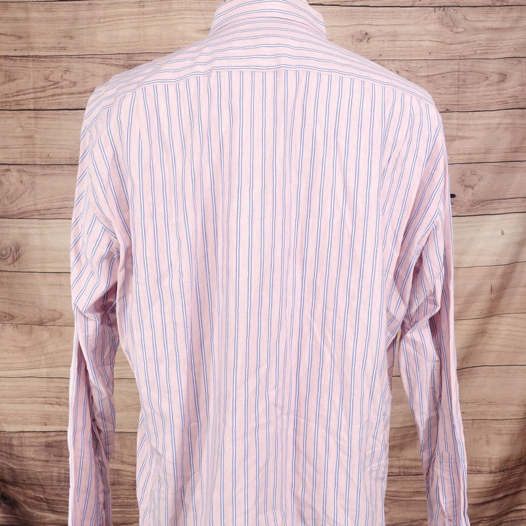 J.Crew J CREW Classic Fit Striped Button Down Shirt Mens XL Pink Blue Size US XL / EU 56 / 4 - 4 Thumbnail