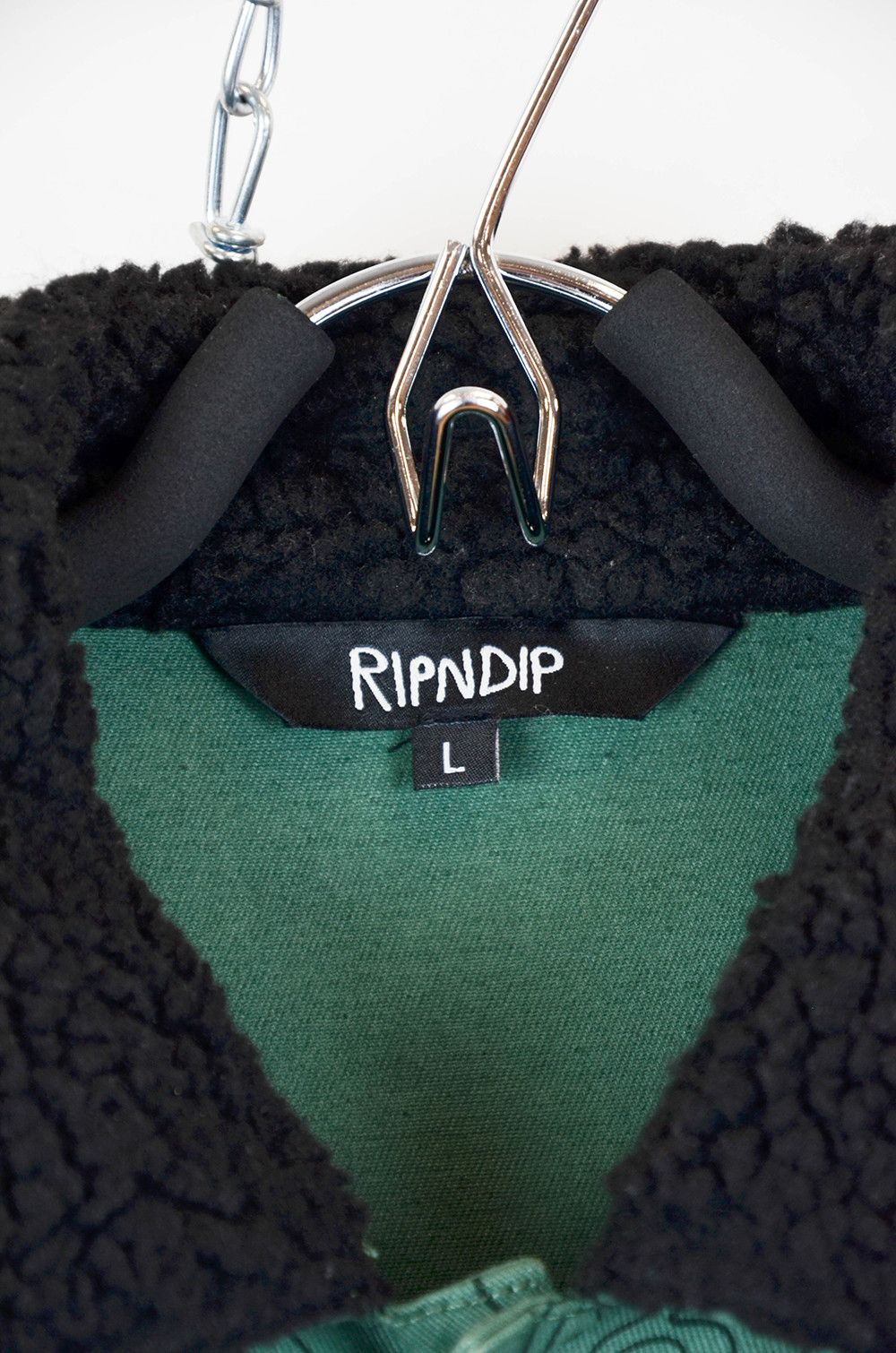 RIPNDIP RIP N DIP Forest Green Scribble Sherpa Jacket - L Size US L / EU 52-54 / 3 - 9 Thumbnail
